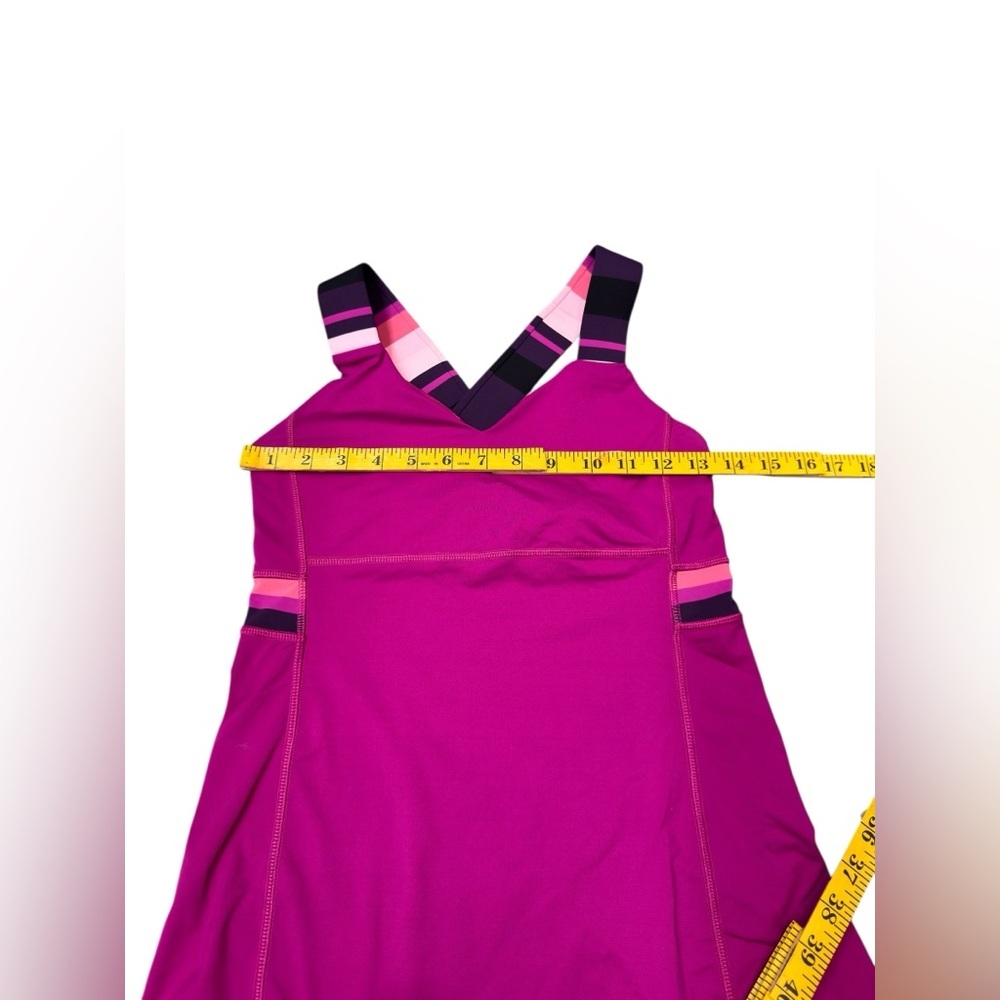 Lululemon Push Ur Limits Tank - Raspberry / Assorted Stripe. - Picture 5 of 6